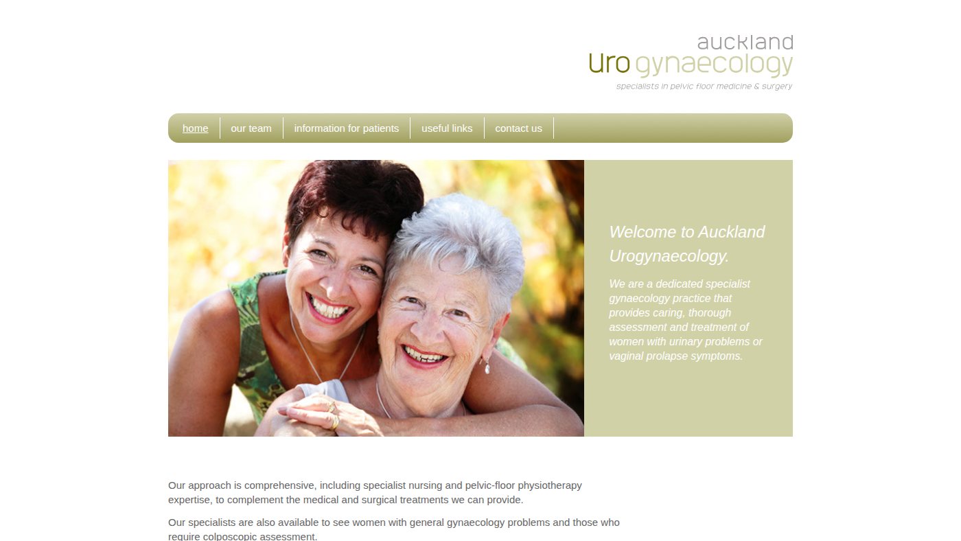 The home page of aug.co.nz