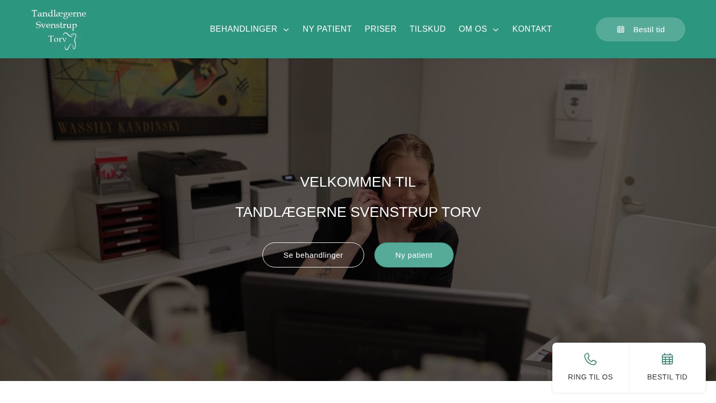 The home page of tandlaegernesvenstruptorv.dk