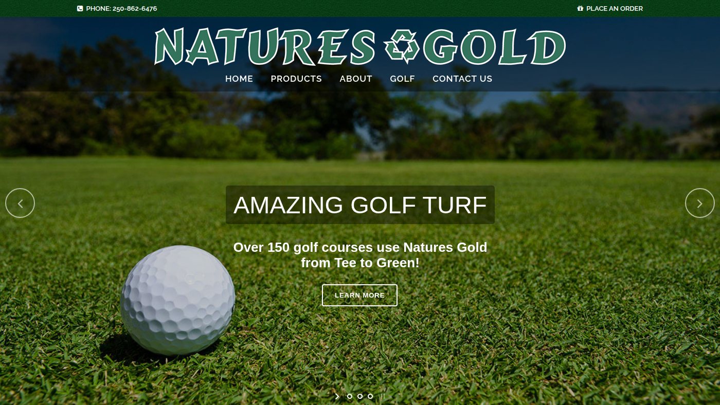 The home page of naturesgold.ca