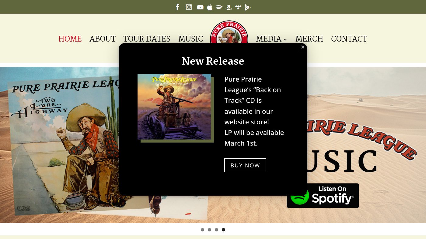 The home page of pureprairieleague.com