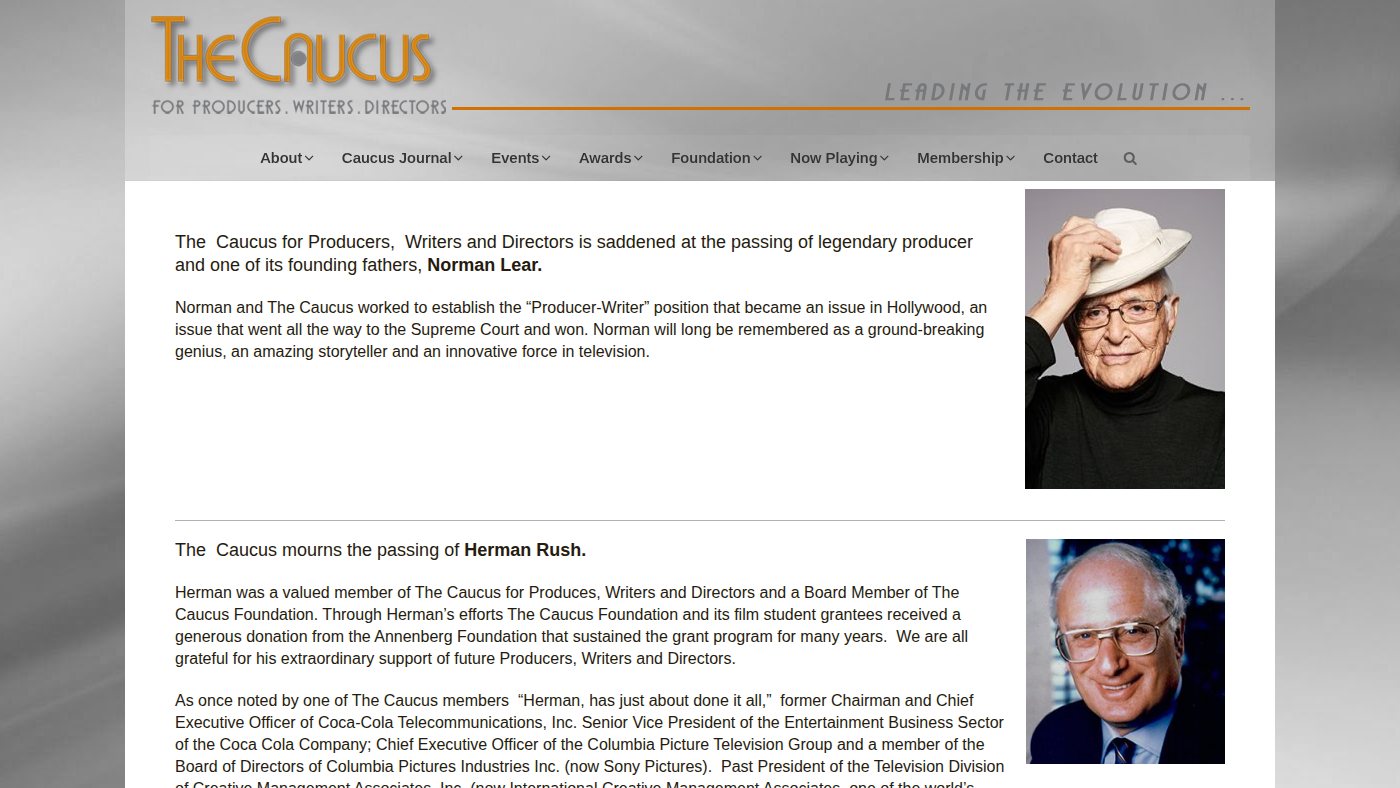 The home page of caucus.org
