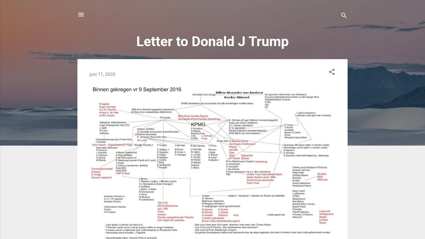 The home page of letter-to-potus.blogspot.com