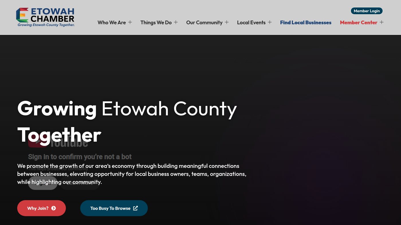 The home page of etowahchamber.org