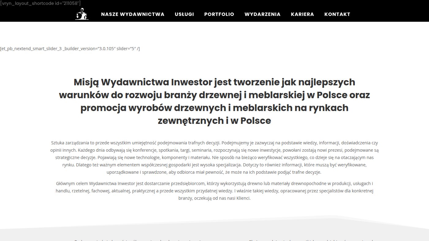 The home page of wydawnictwoinwestor.pl