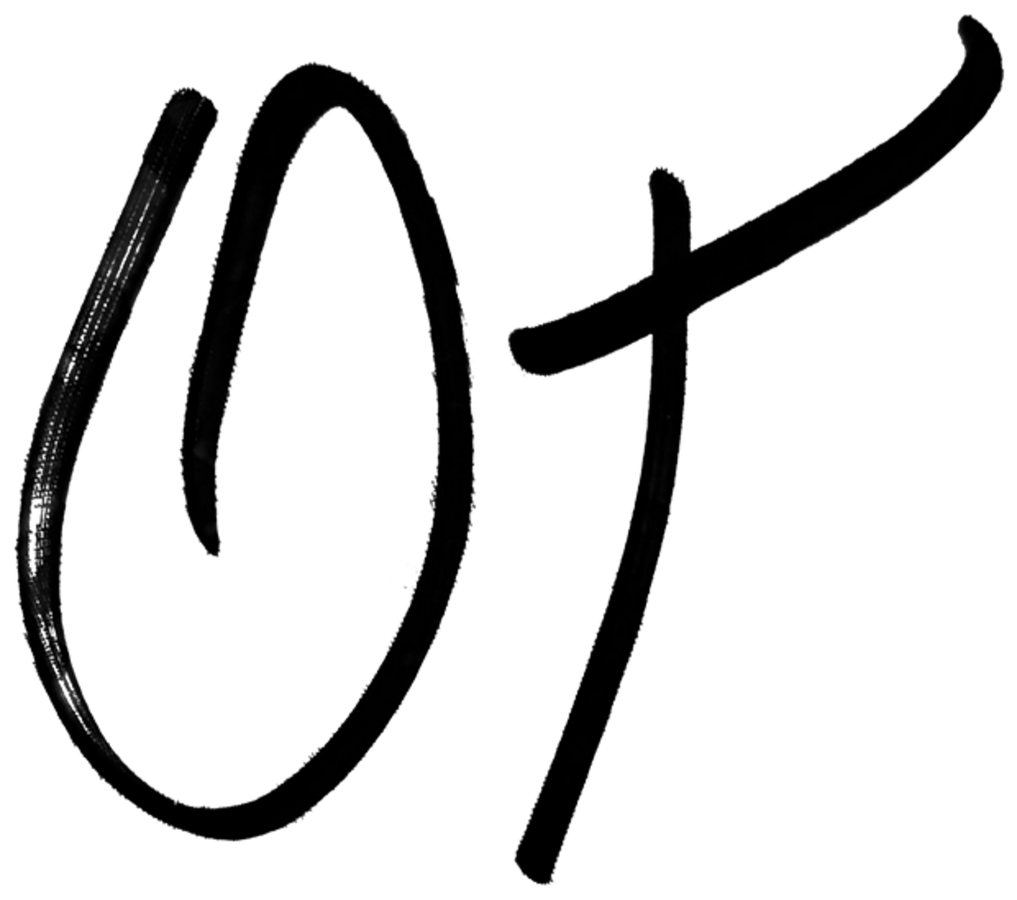 Signature of Oliver Tree