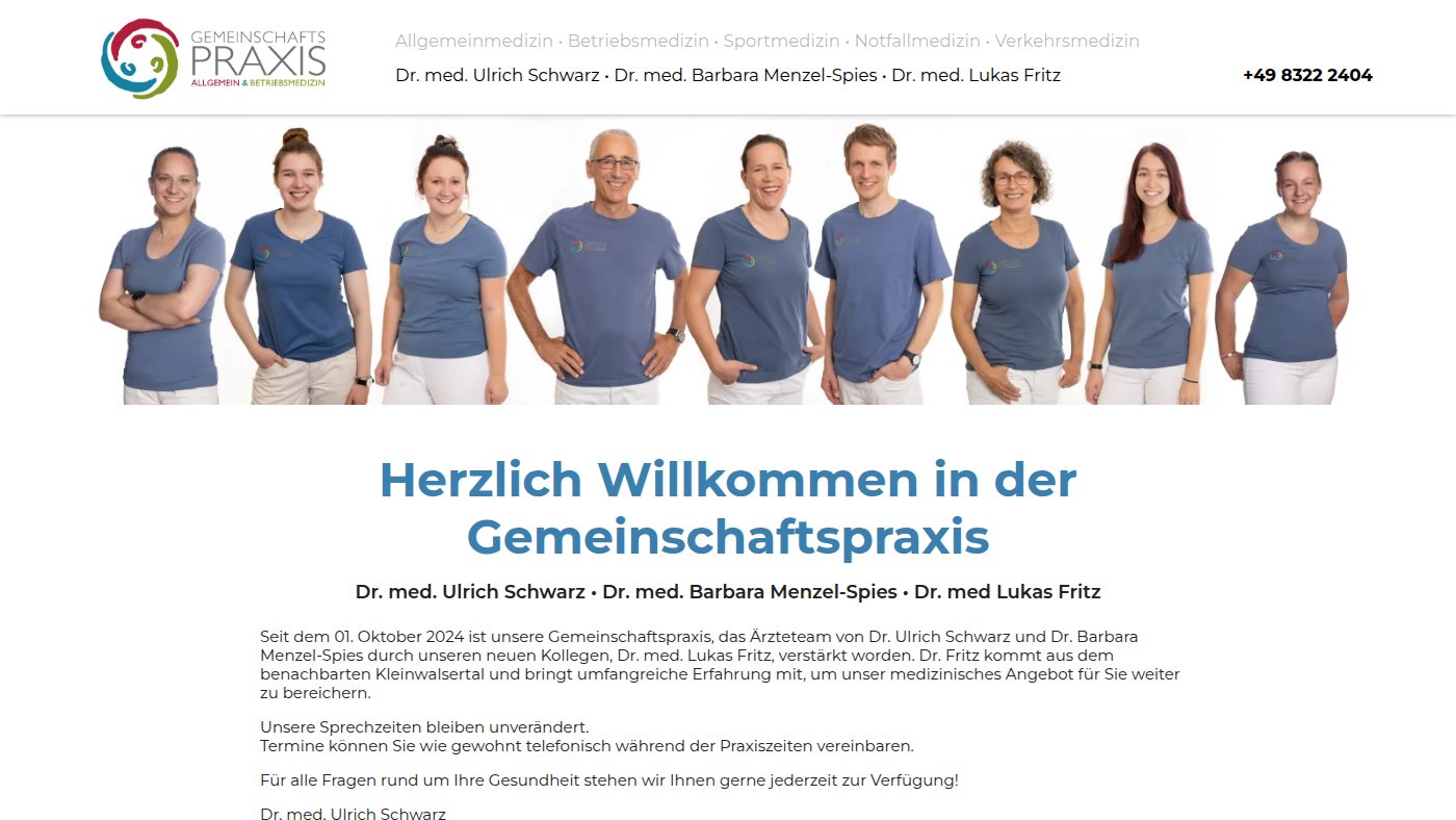 The home page of oberstdorf-aerzte.de