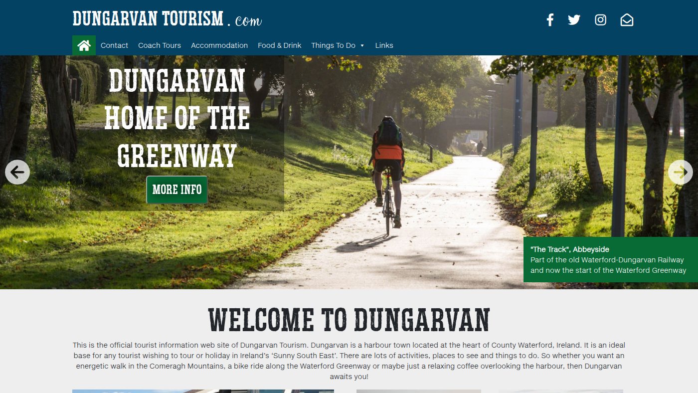 The home page of dungarvantourism.com