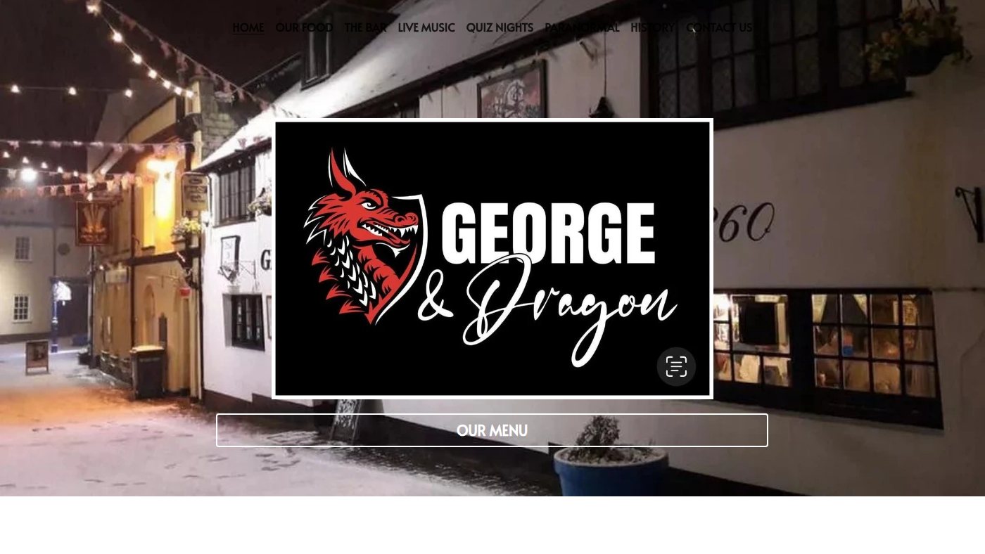 The home page of georgeanddragonilfracombe.co.uk