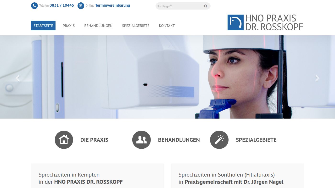 The home page of dr-rosskopf.de