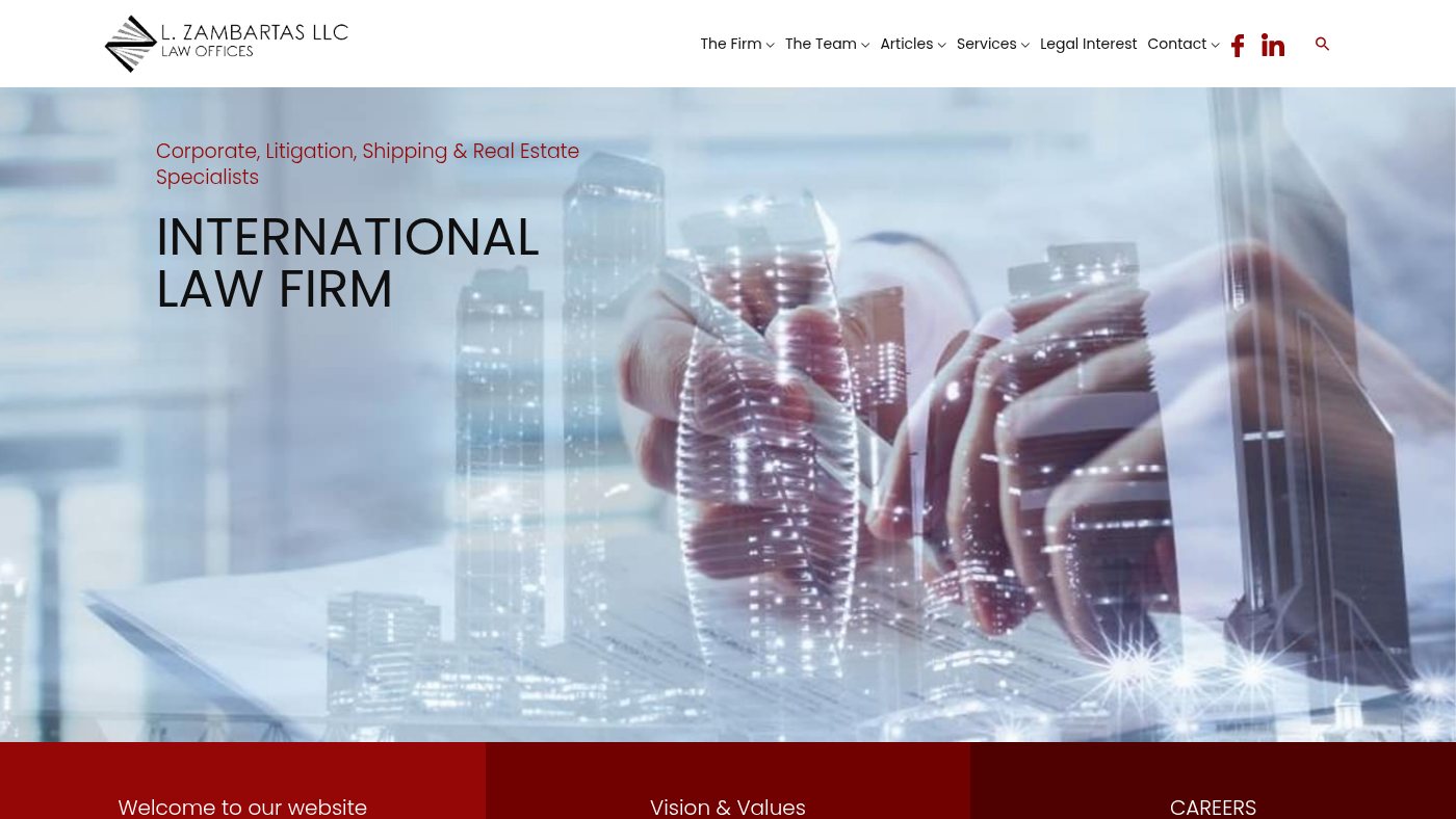 The home page of zambartaslawoffices.com