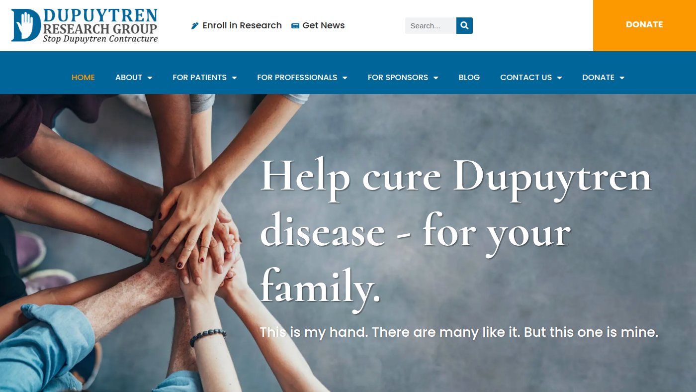 The home page of dupuytrens.org