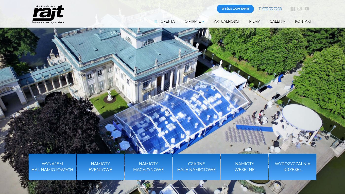 The home page of rajt.pl