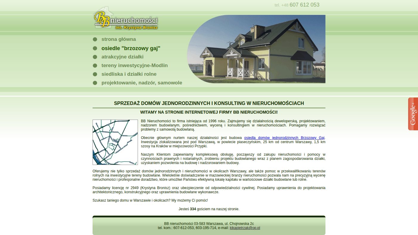 The home page of bbnieruchomosci.pl