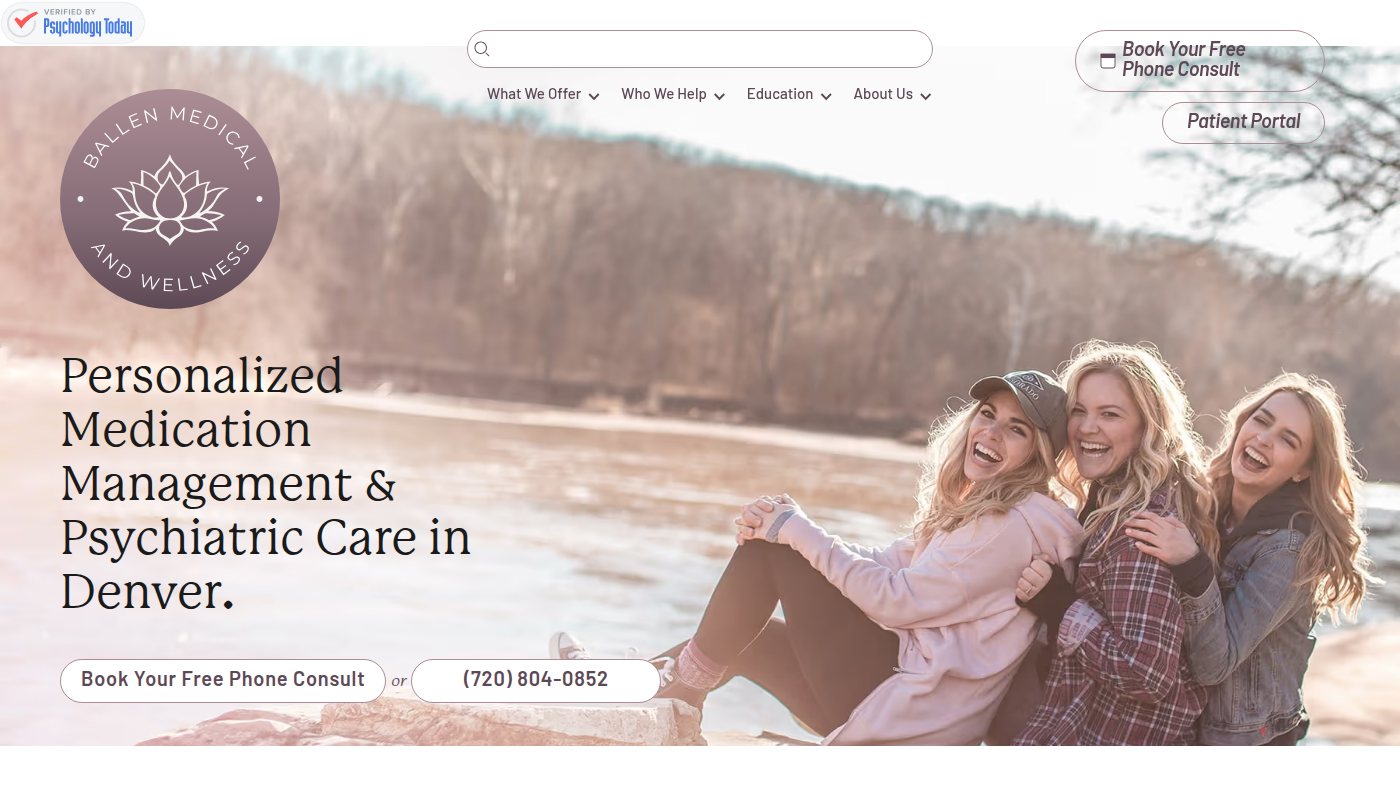 The home page of ballenmedical.com