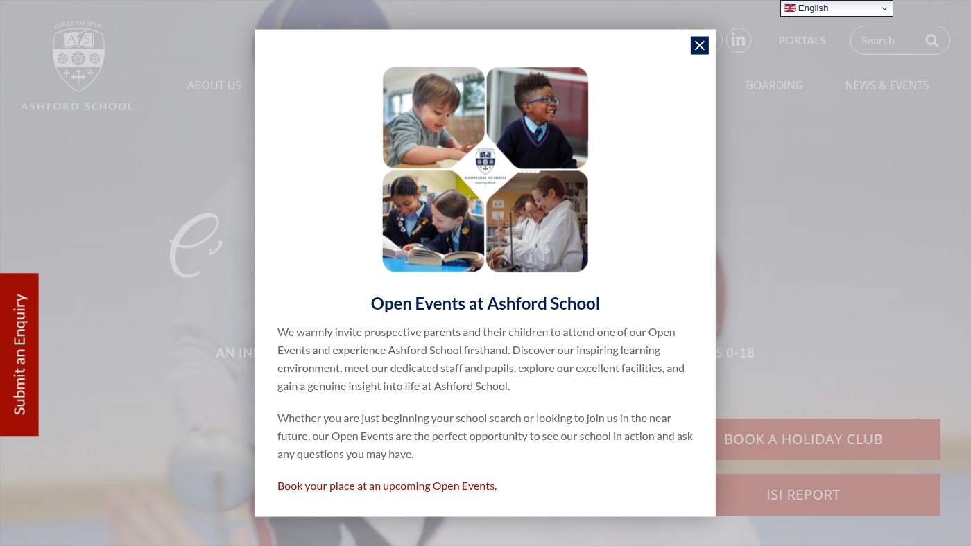 The home page of ashfordschool.co.uk