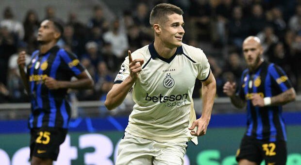 Inter-Bruges 3-4, le pagelle: Lautaro Martinez (6,5) doppietta che non basta, Tresoldi (9) tripletta a San Siro, Akanji (4,5) troppi errori