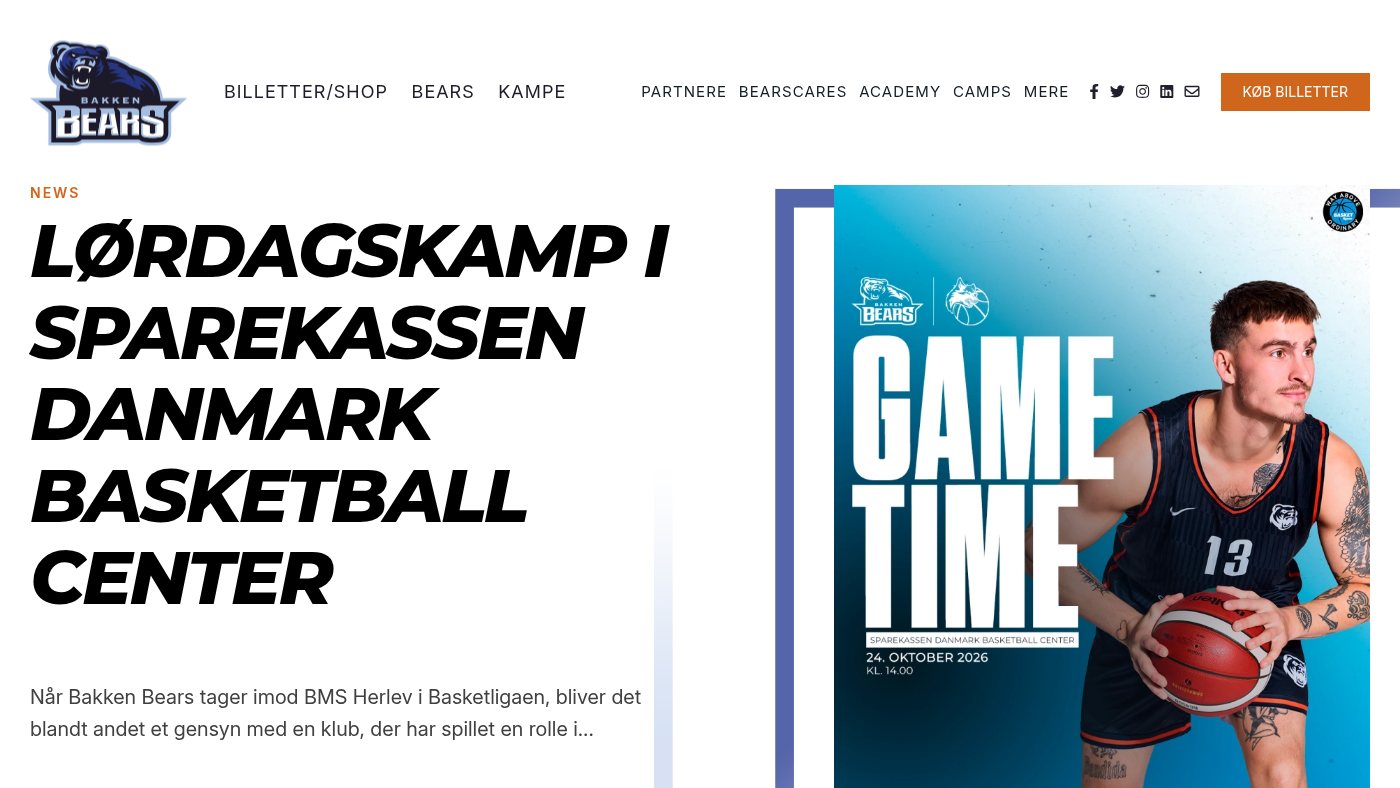 The home page of bakkenbears.com