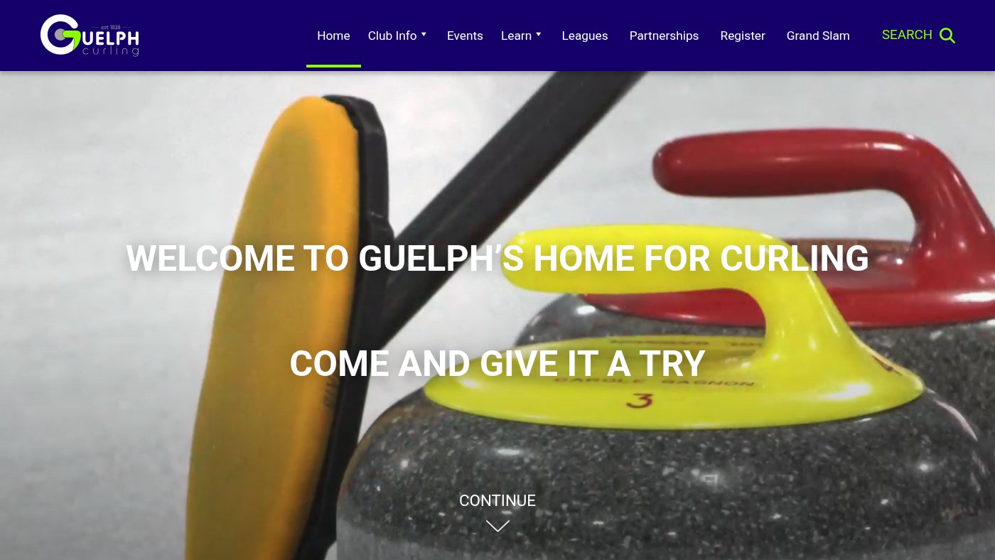 The home page of guelphcurling.com