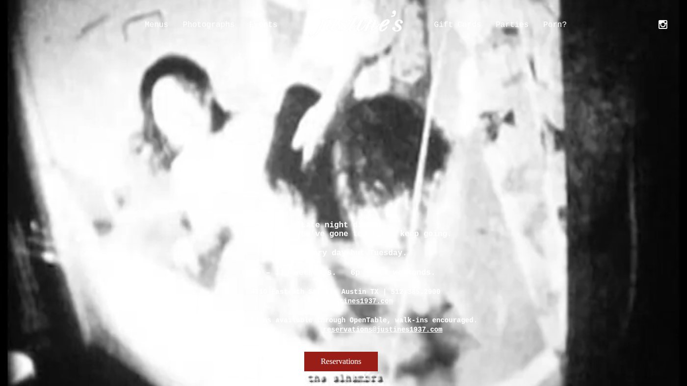 The home page of justines1937.com