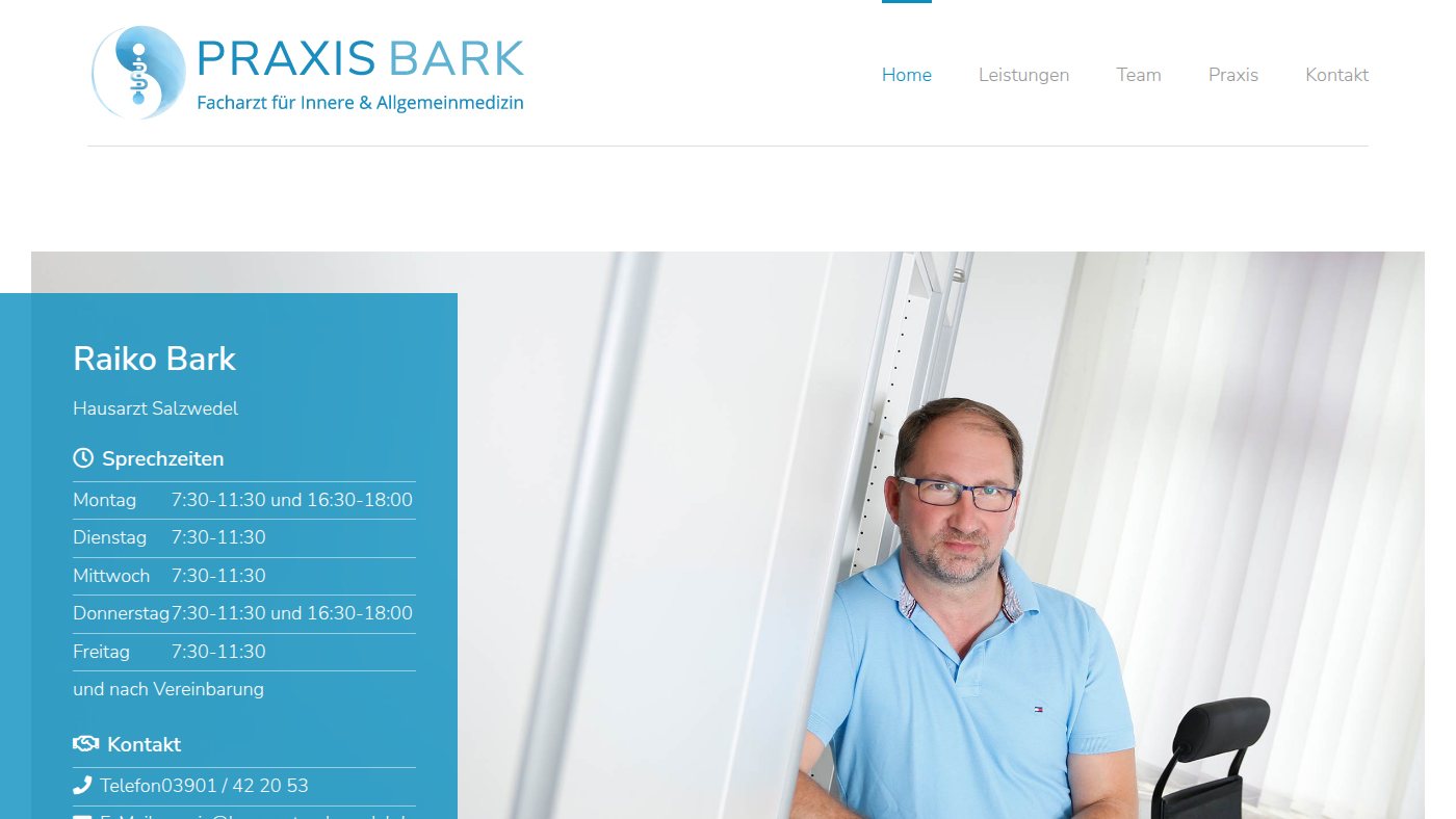 The home page of hausarzt-salzwedel.de