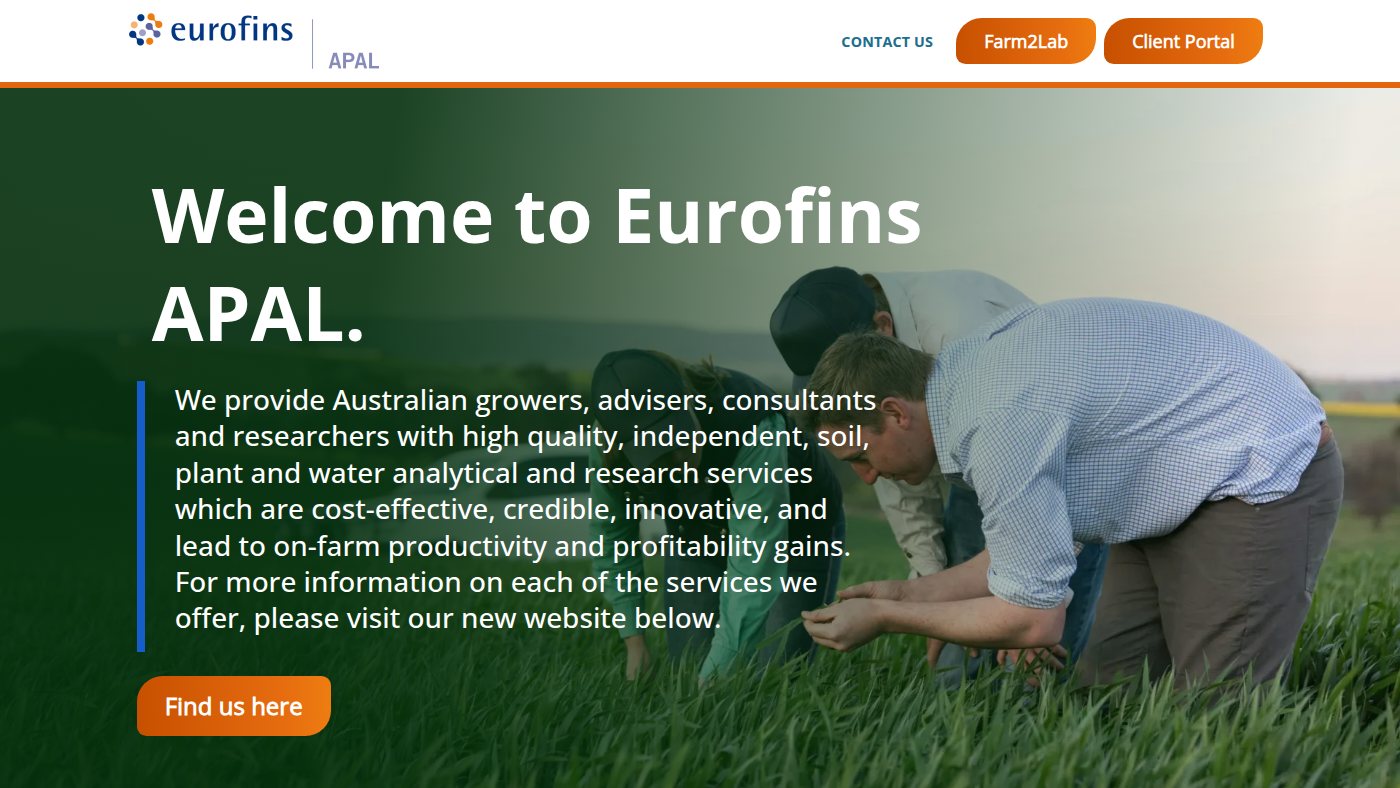 The home page of apal.com.au