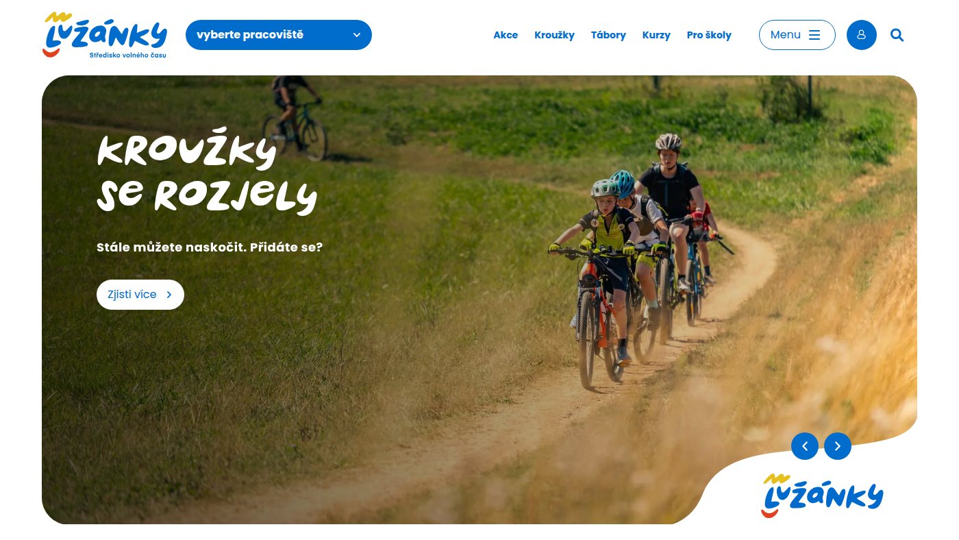 The home page of luzanky.cz