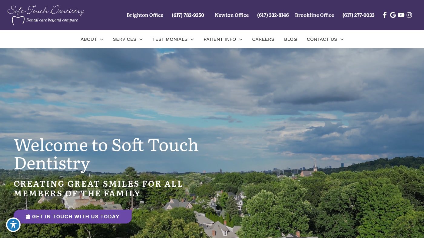 The home page of softtouchdentistry.net