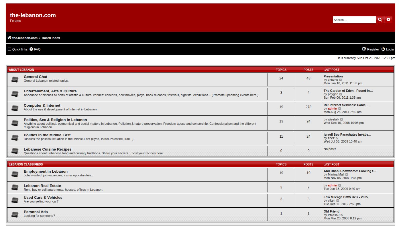 The home page of the-lebanon.com