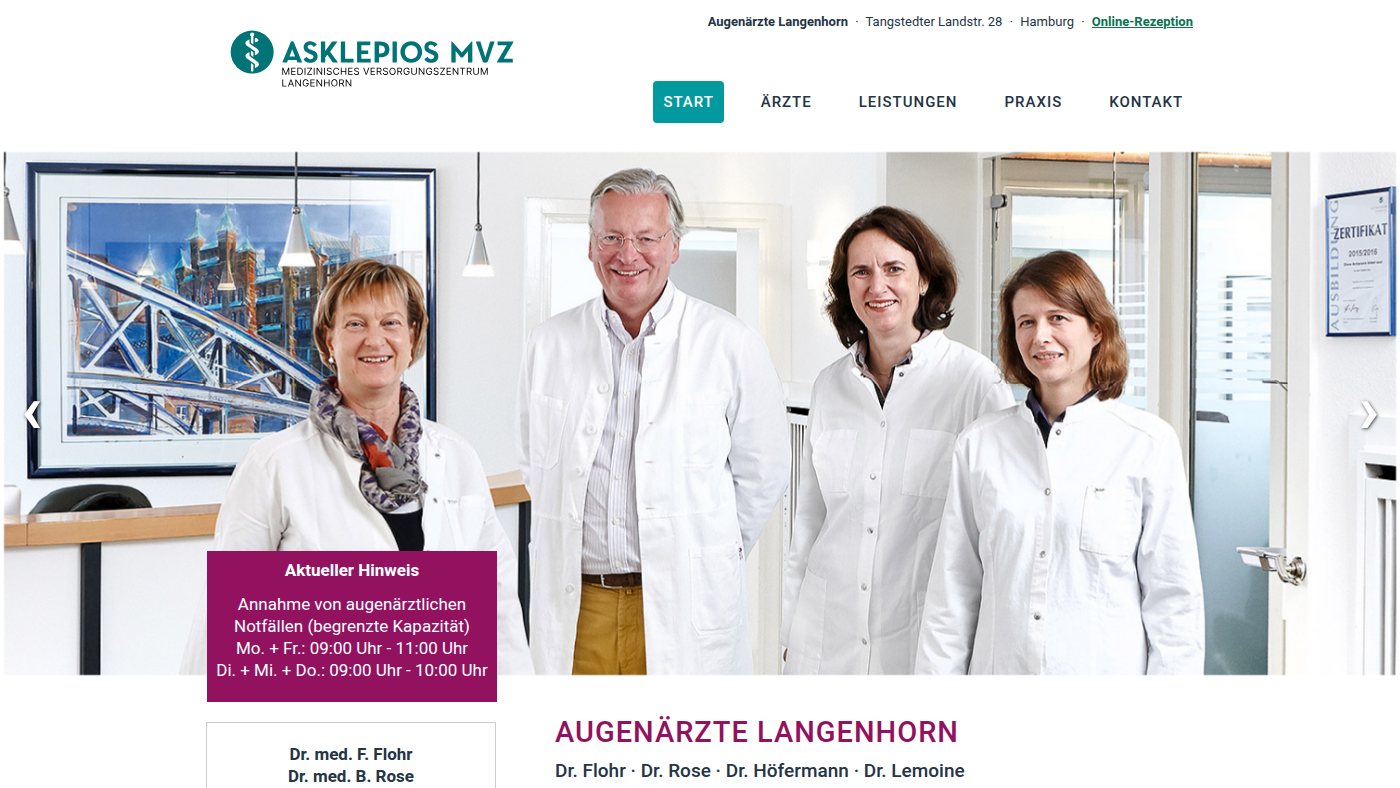 The home page of die-augenaerzte.de