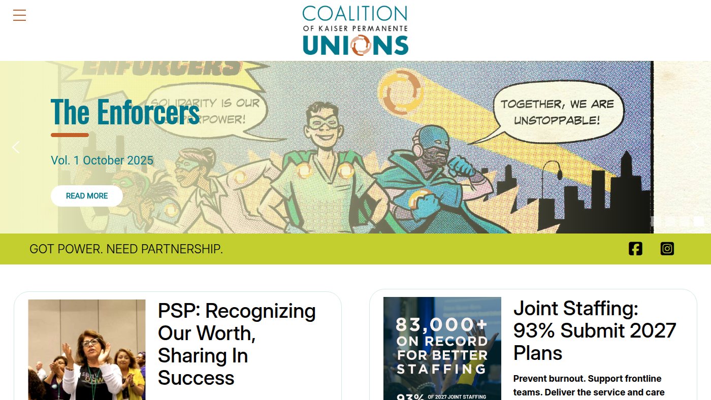 The home page of unioncoalition.org