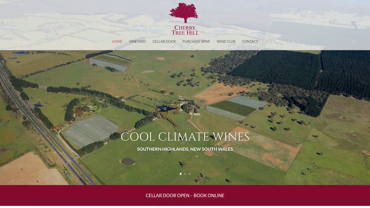 The home page of cherrytreehill.com.au