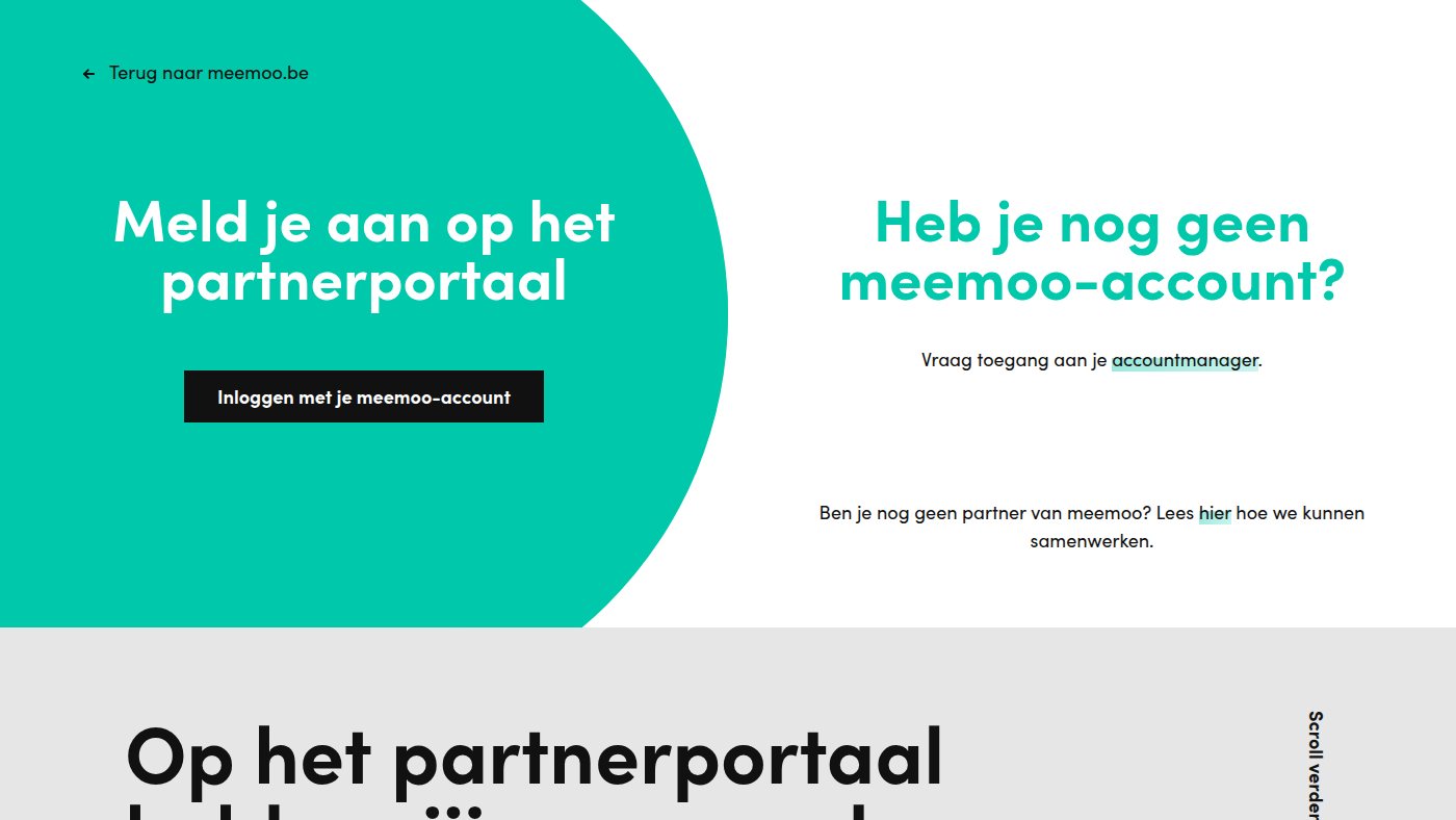 The home page of portaal.meemoo.be