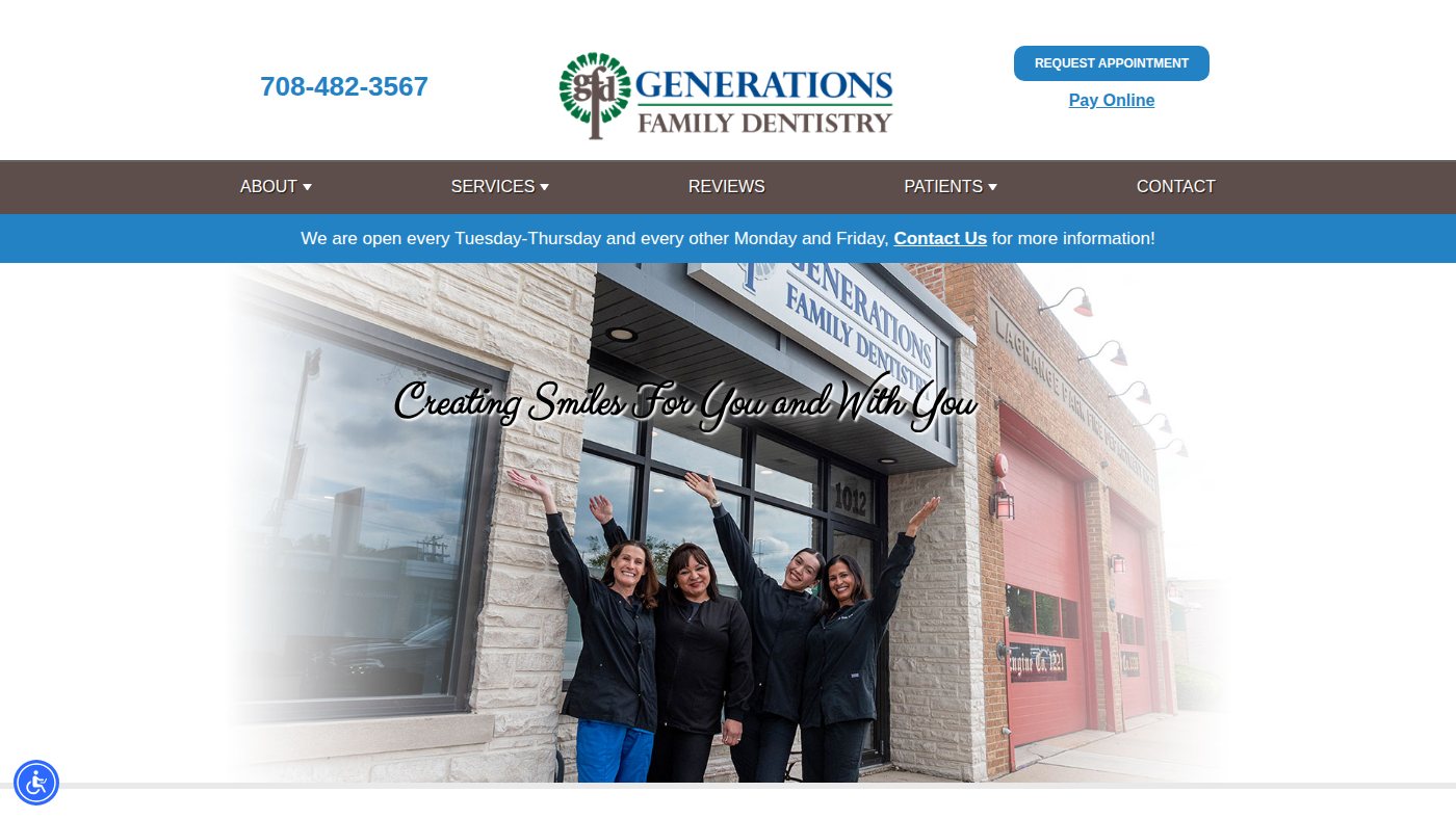 The home page of gfdentist.com