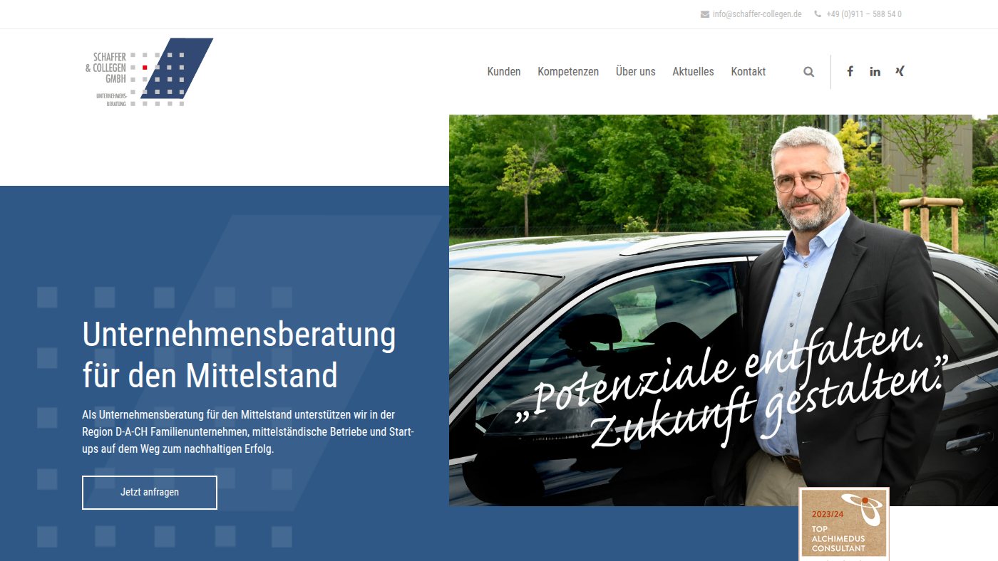 The home page of schaffer-collegen.de