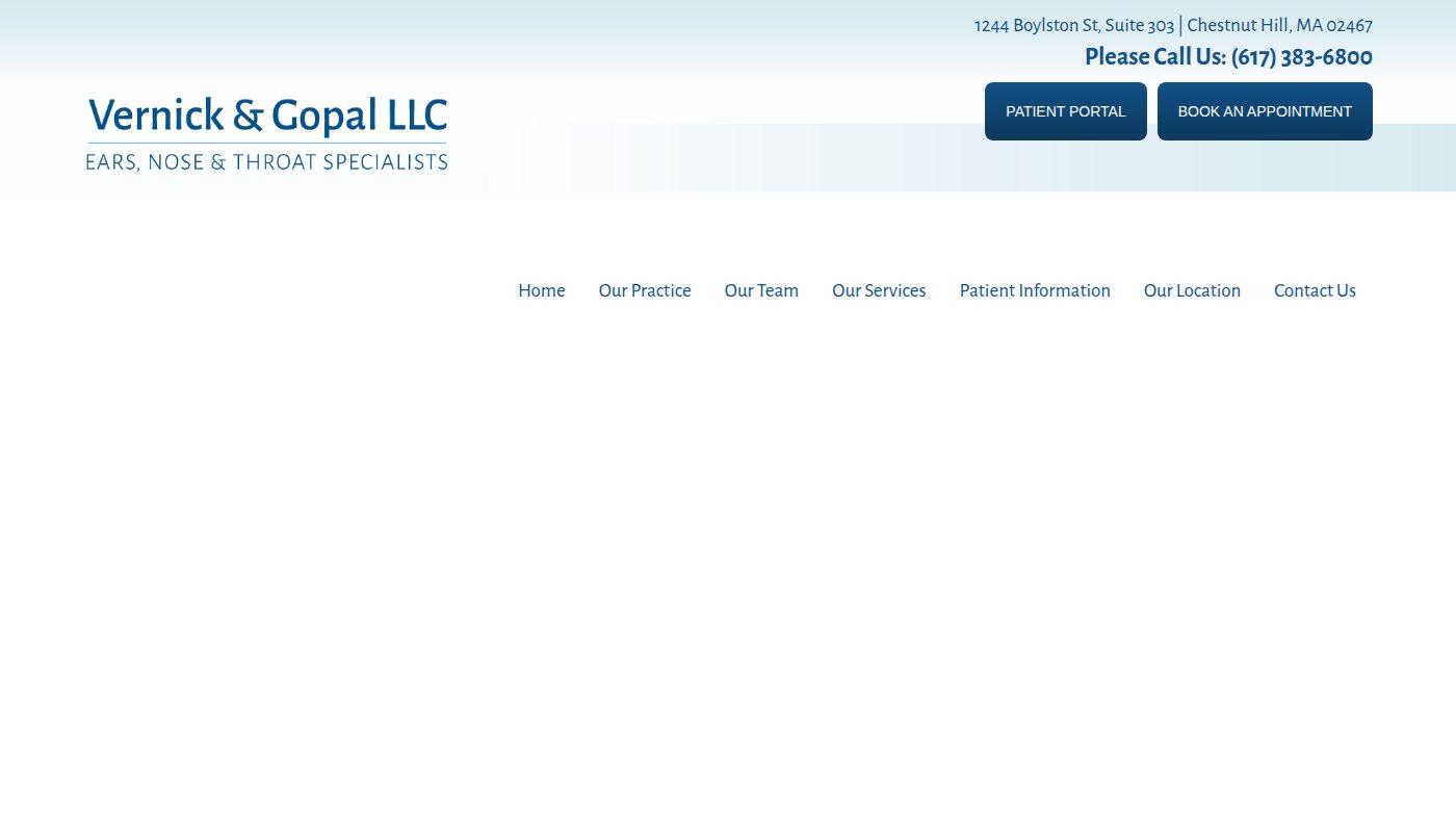 The home page of vernickandgopal.com