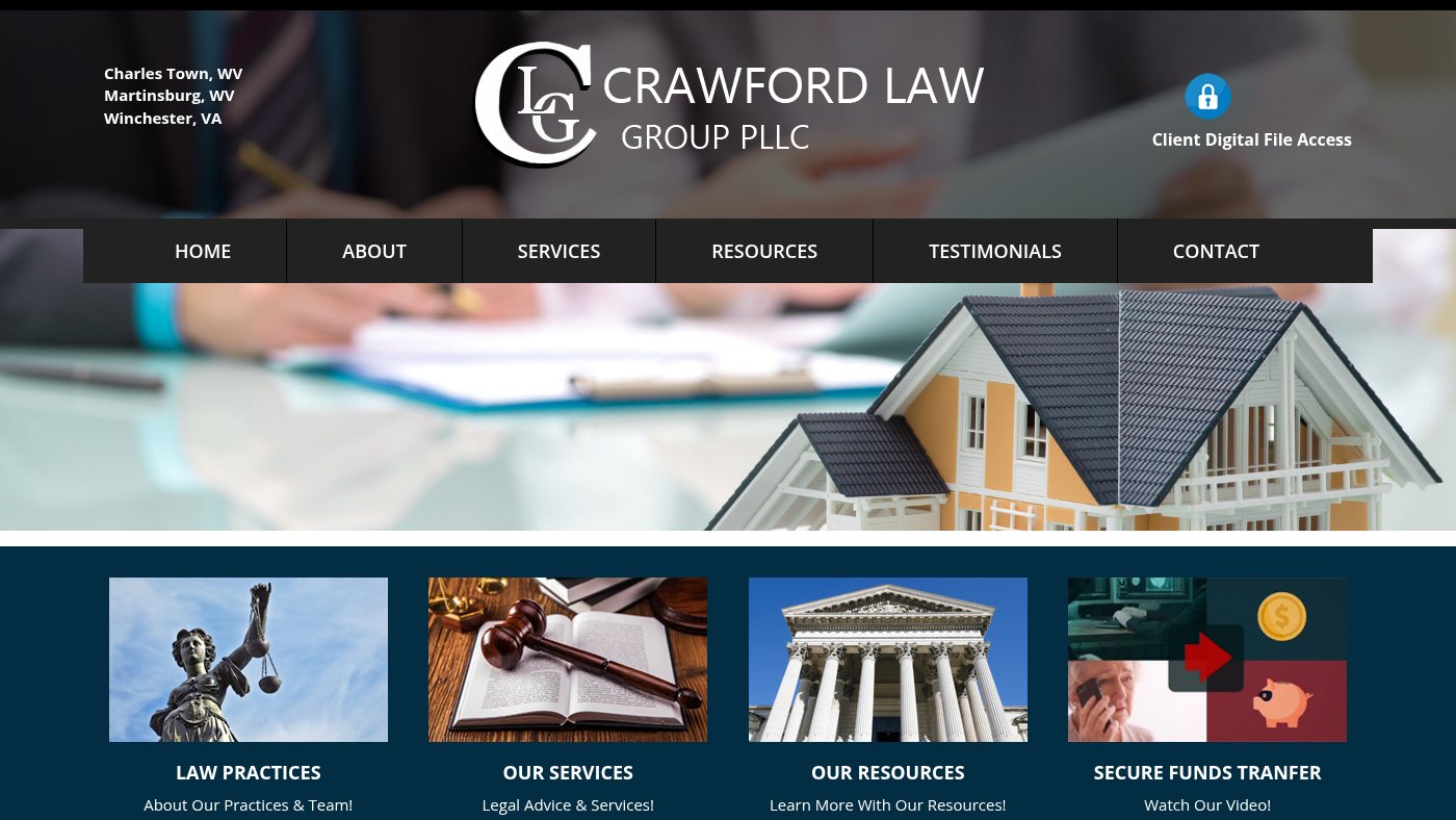 The home page of clgpllc.com