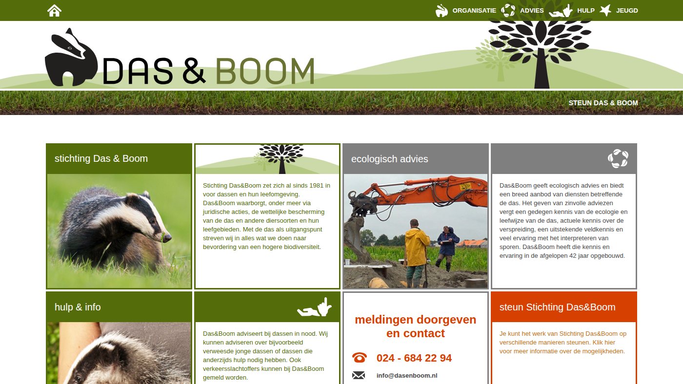 The home page of dasenboom.nl