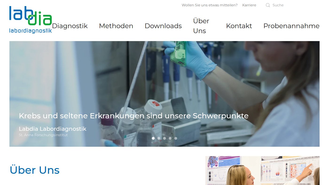The home page of labdia.at
