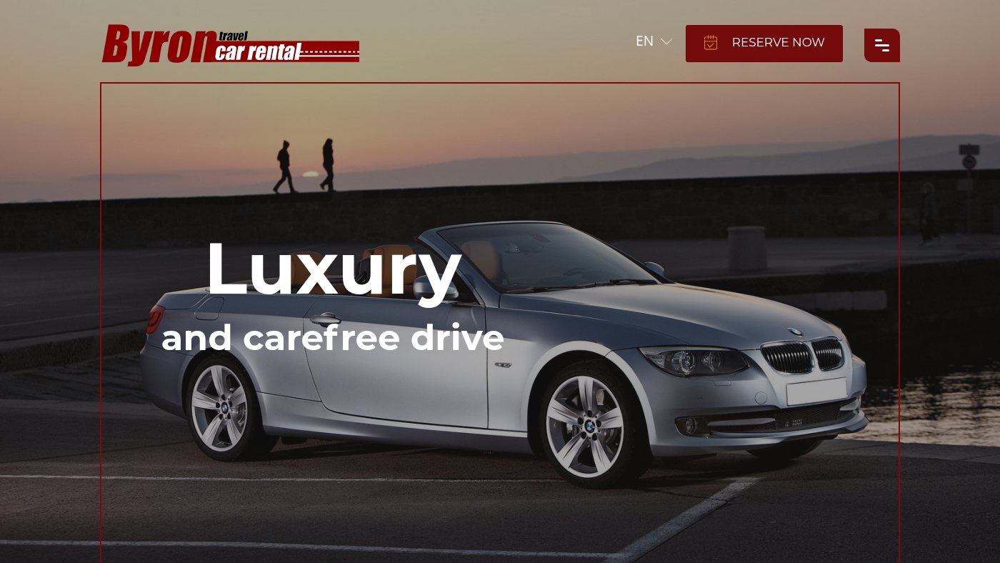 The home page of byrontravel.com