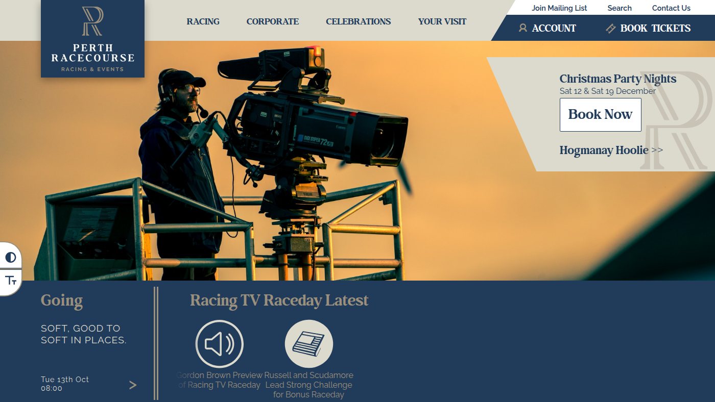 The home page of perth-races.co.uk
