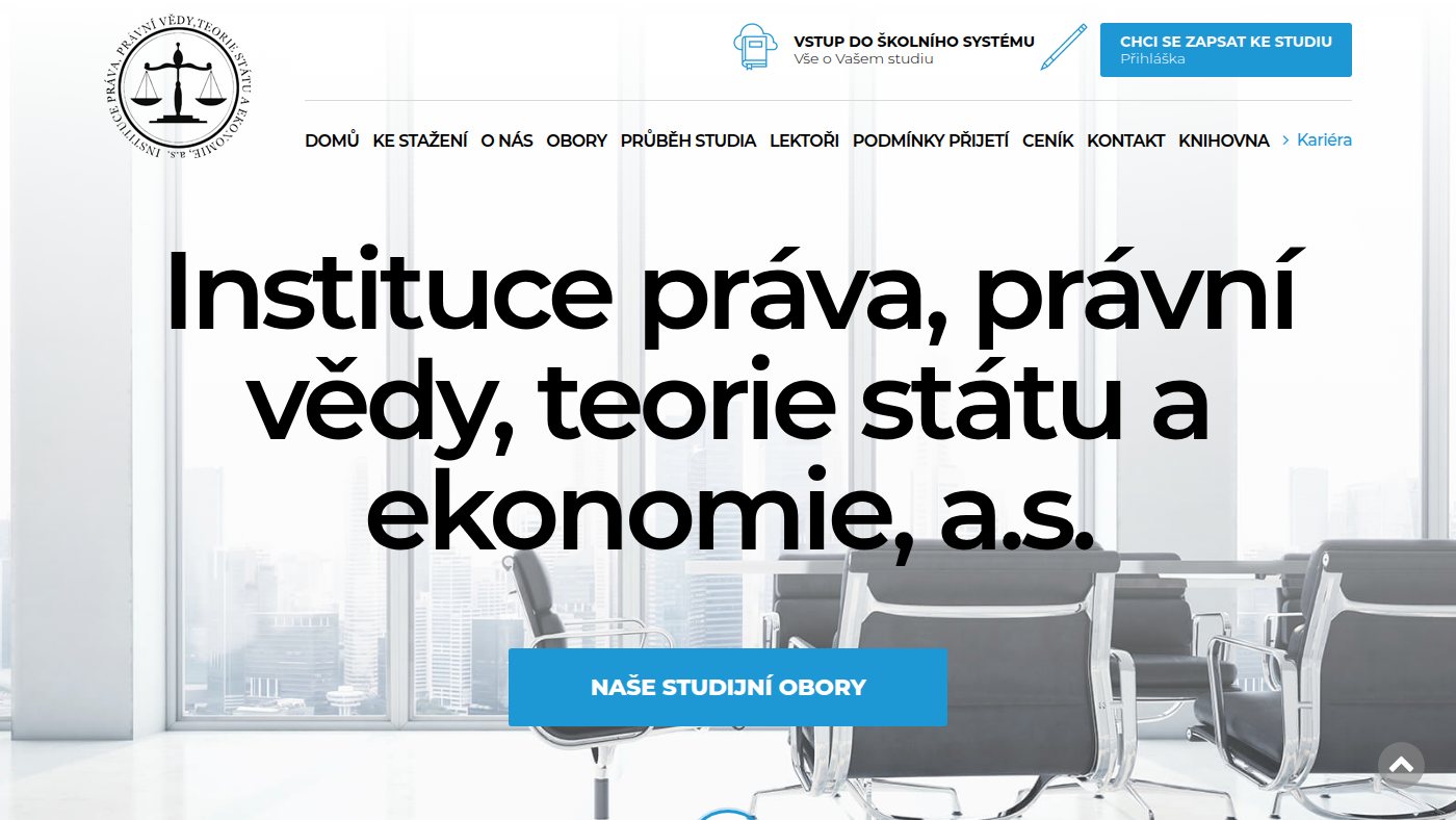The home page of instituceprava.cz