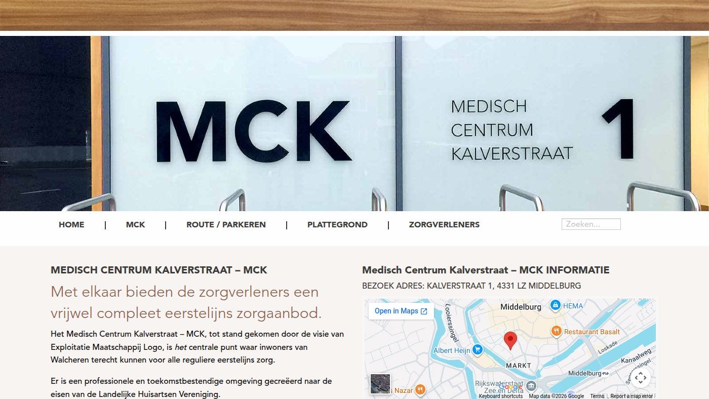 The home page of medischcentrumkalverstraat.nl
