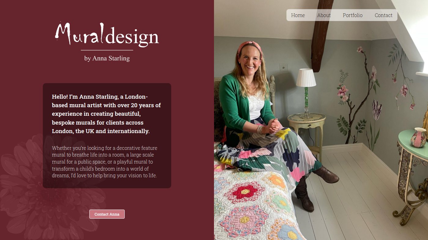 The home page of muraldesign.co.uk