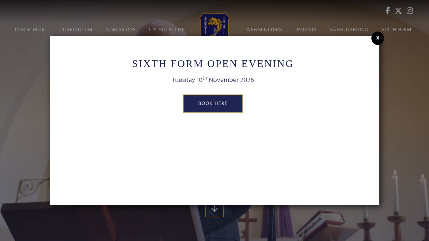 The home page of johnfisherschool.org