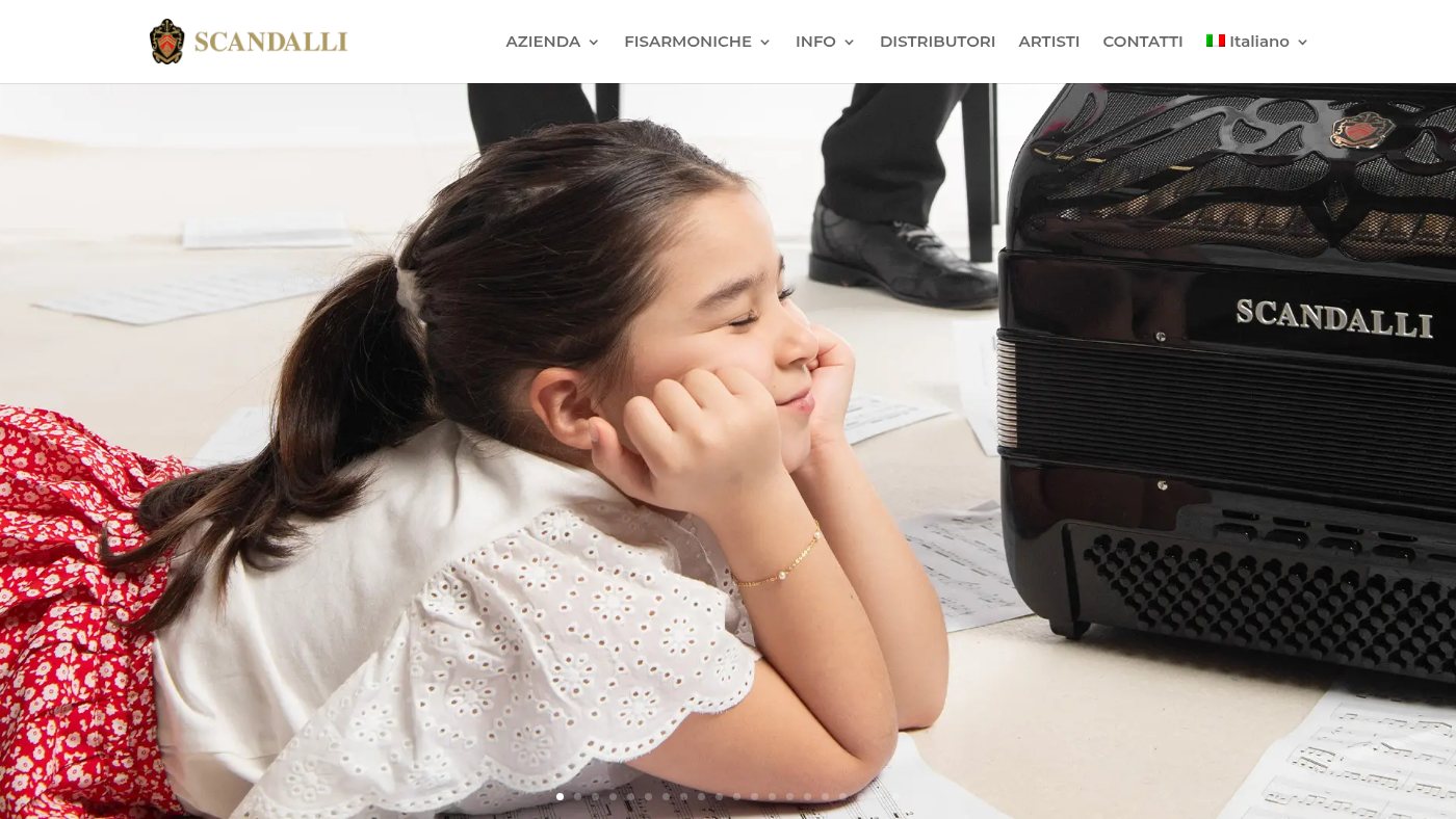 The home page of scandalli.com