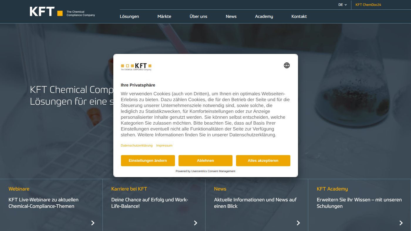 The home page of kft.de