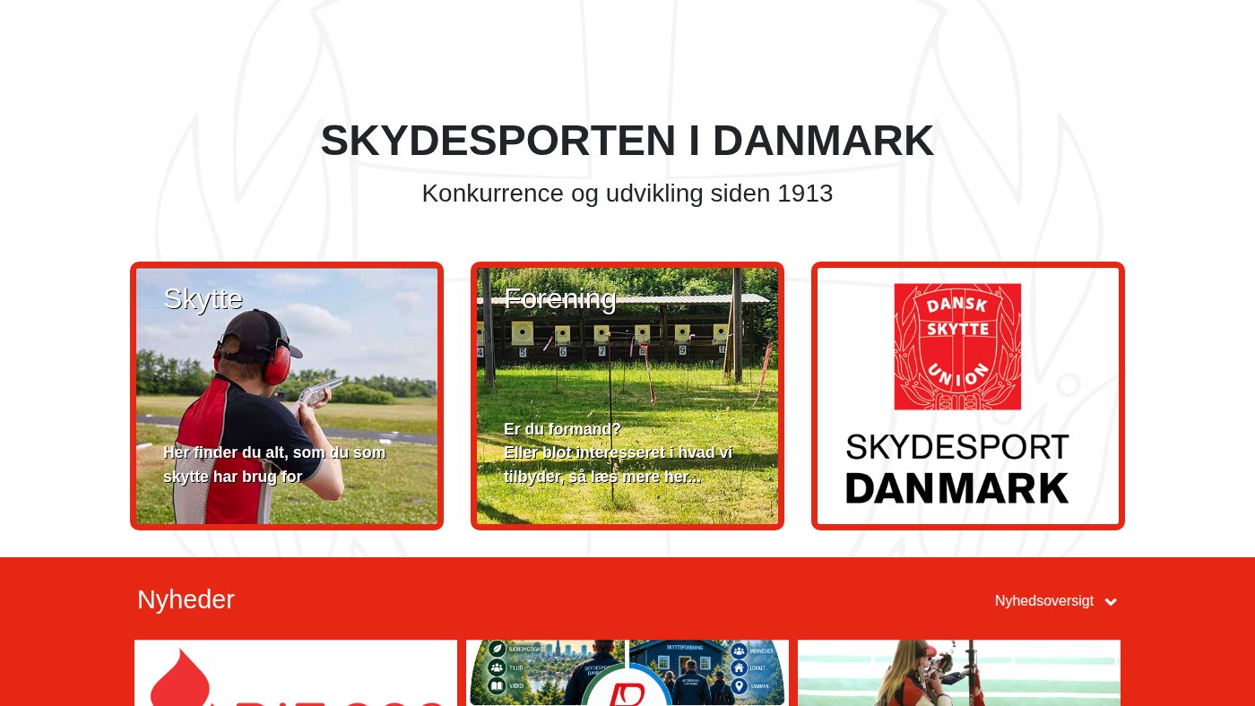 The home page of skytteunion.dk