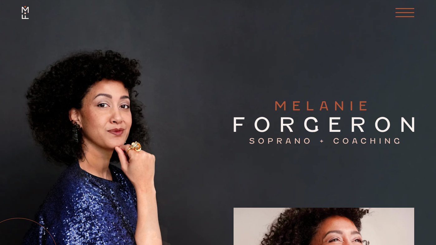 The home page of melanie-forgeron.com