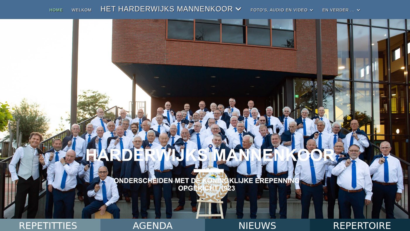 The home page of harderwijksmannenkoor.nl
