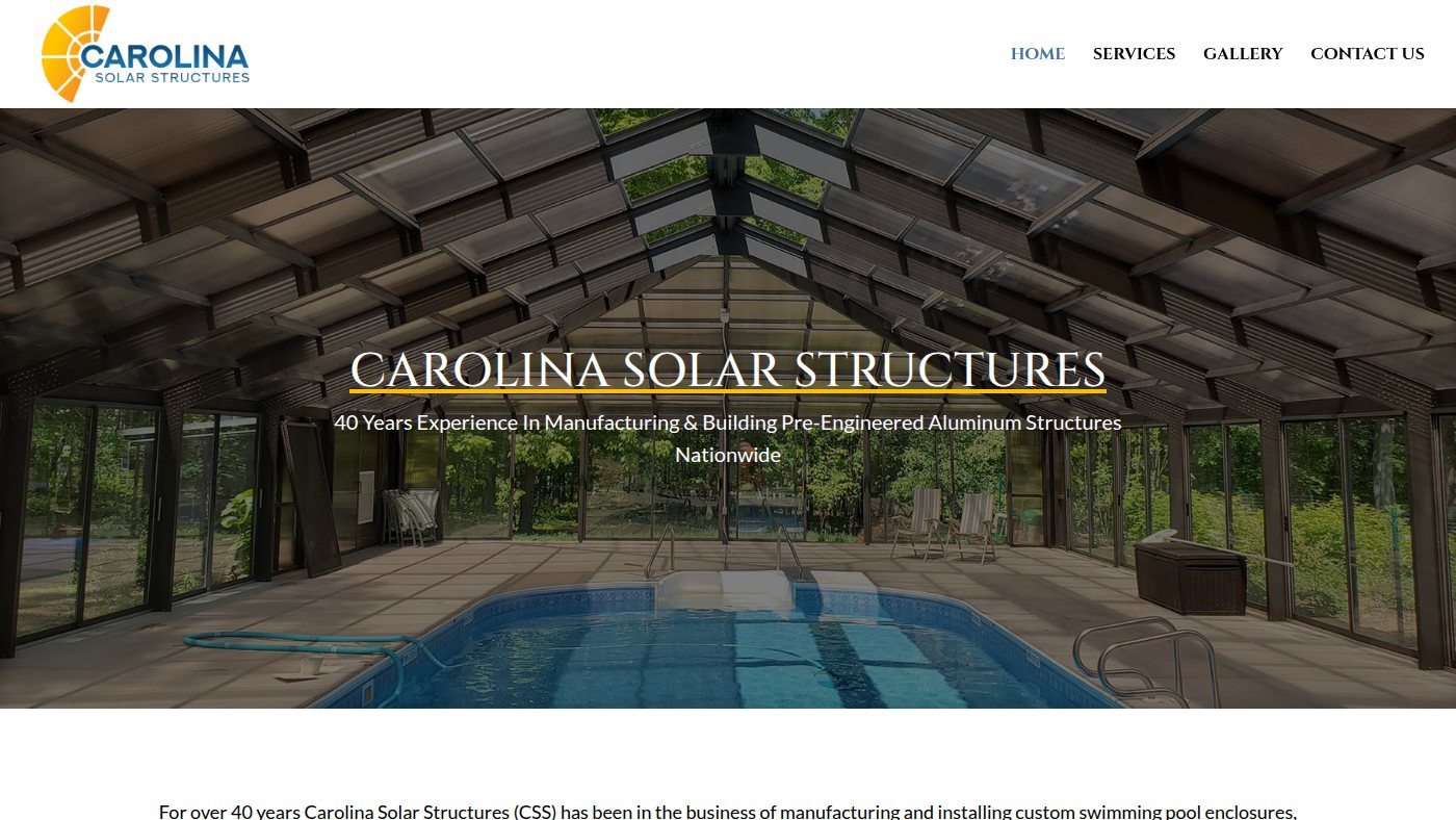 The home page of carolinasolar.com